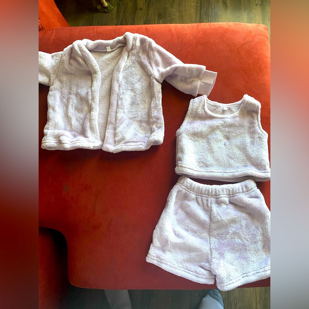 Infant girl three-piece set